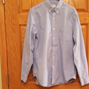 J Crew Men's Blue Medium Oxford Shirt